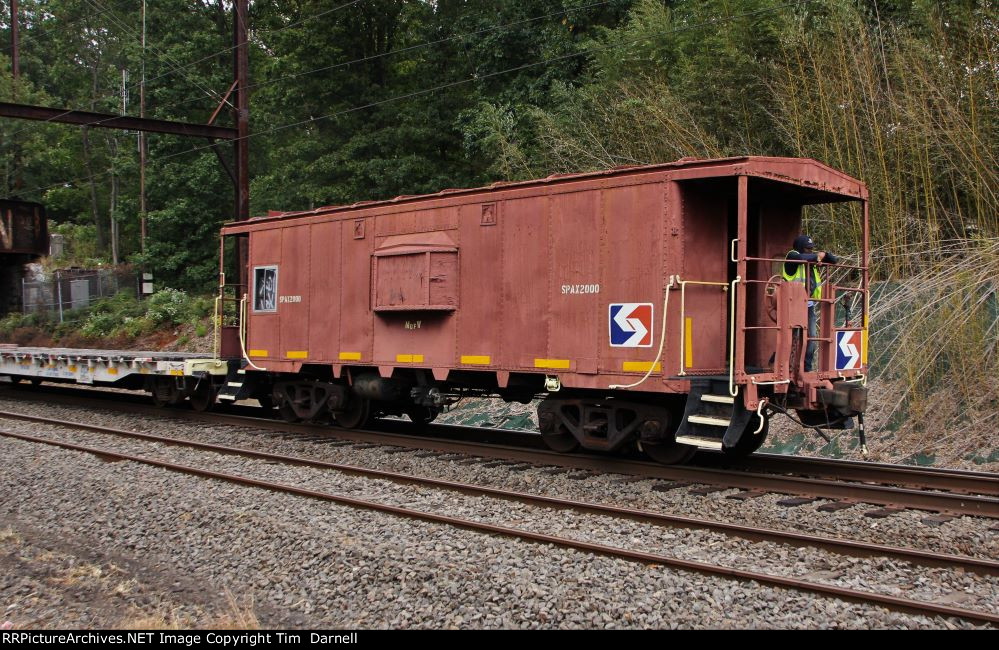 SPAX 2000 on a work train
